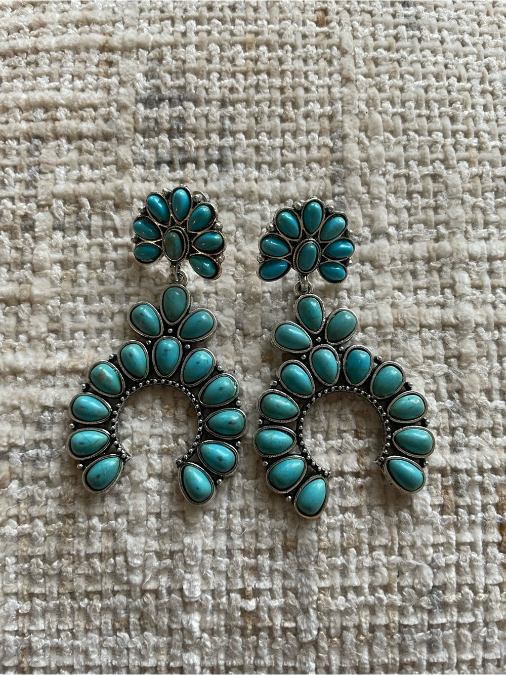 🤠Country Concert Season! Turquoise horse hose earrings